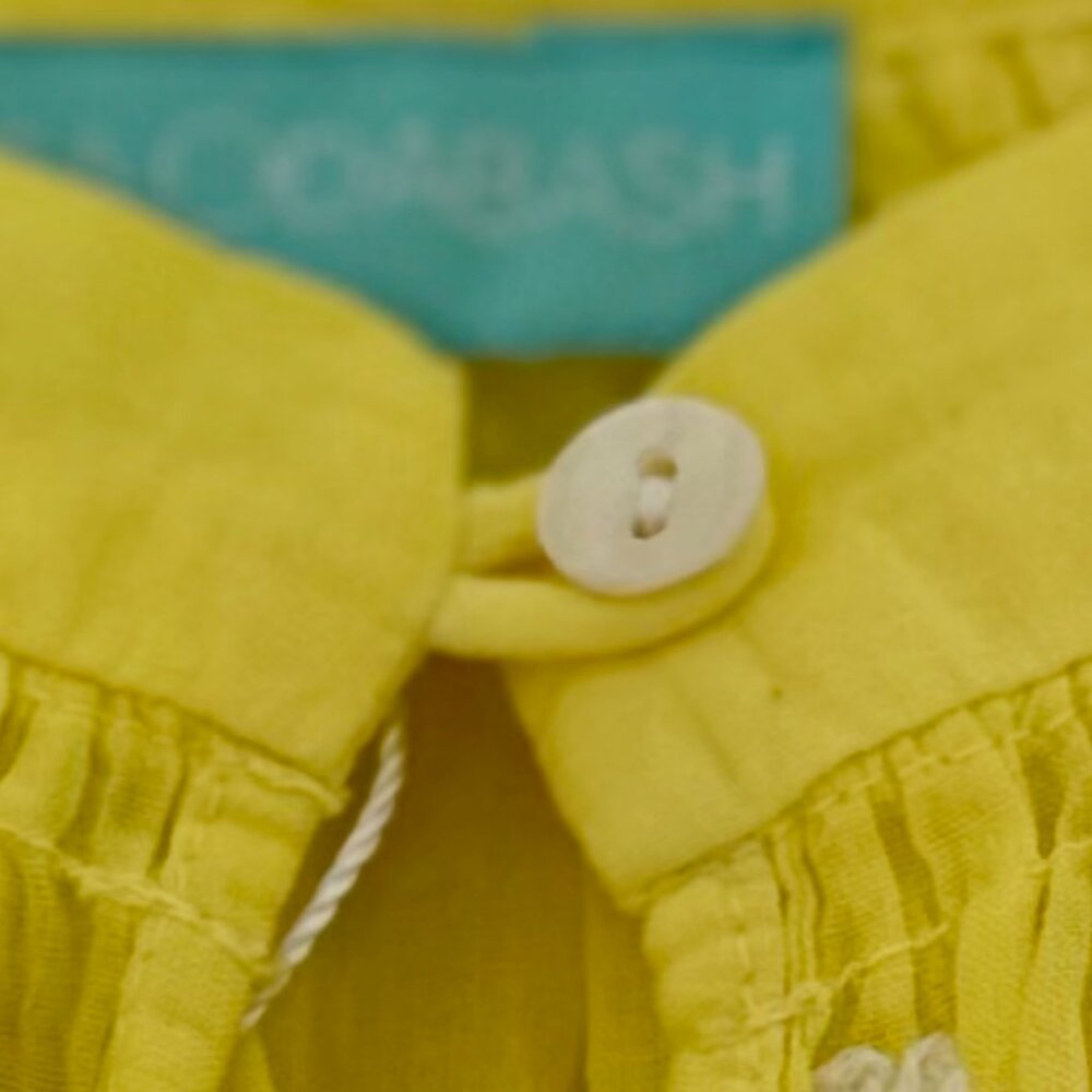 Melissa Odabash Women’s Yellow Embroidered Blouse - Picture 3 of 12